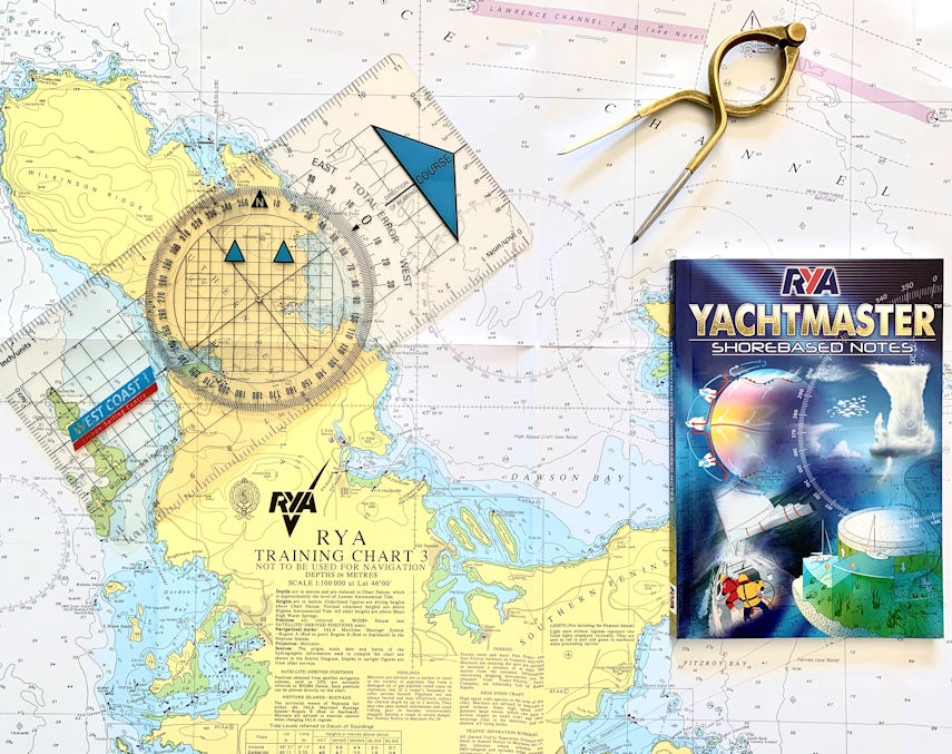RYA Coastal Skipper Yachtmaster Shorebased training on the West Coast for advanced navigation courses